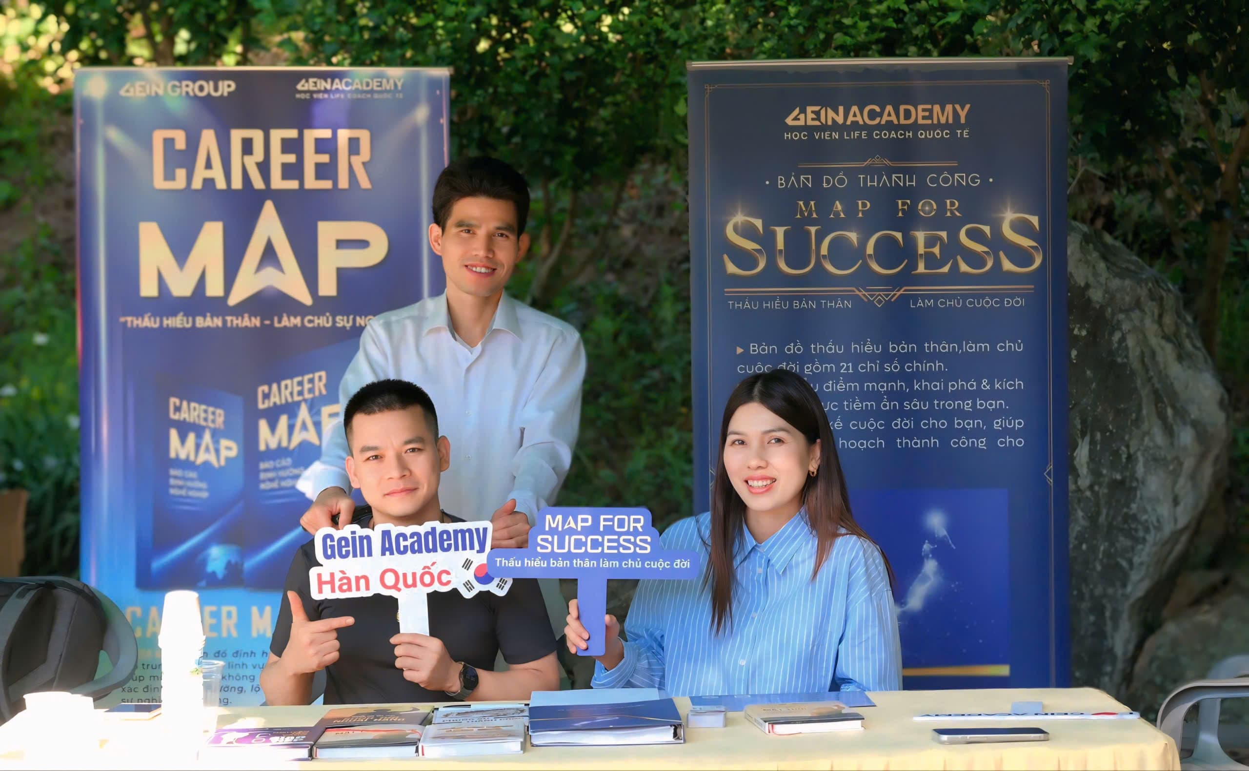 Gian hàng Career Map và Gein Academy Hàn Quốc